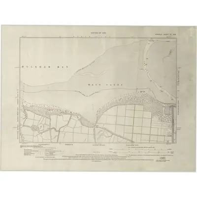 1927 Map of Norfolk III.SW, 1929 Print