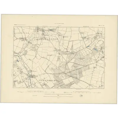 1881 Map of Norfolk L.NE, 1883 Print