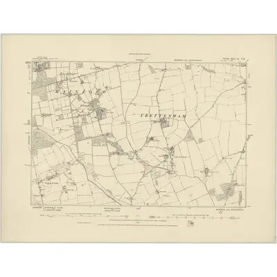 1880 Map of Norfolk LI.NE, 1886 Print