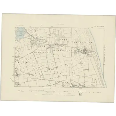 1884 Map of Norfolk LIV.NE & NW