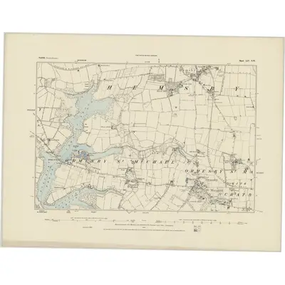 1884 Map of Norfolk LIV.SW