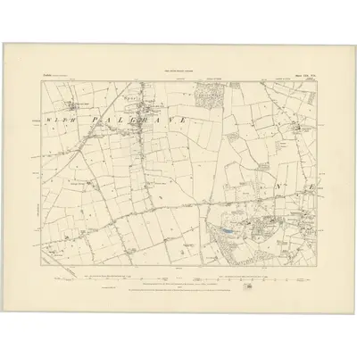 1882 Map of Norfolk LIX.NE, 1883 Print