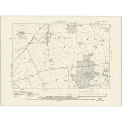 1926 Map of Norfolk LIX.NE, 1930 Print