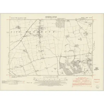 1950 Map of Norfolk LIX.NE, 1952 Print