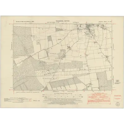 1950 Map of Norfolk LIX.SW, 1952 Print