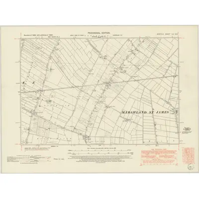 1950 Map of Norfolk LVI.NW, 1952 Print
