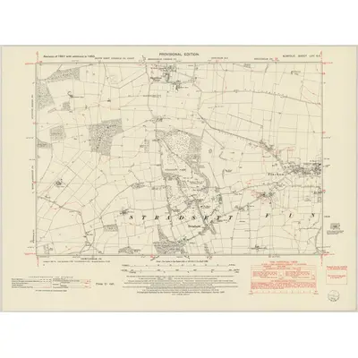 1950 Map of Norfolk LVII.SE, 1952 Print
