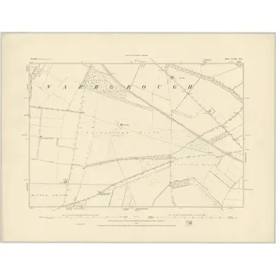 1883 Map of Norfolk LVIII.NE, 1884 Print