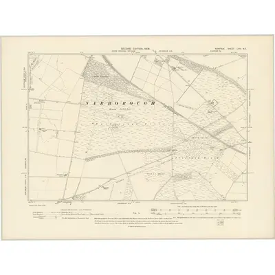 1904 Map of Norfolk LVIII.NE, 1906 Print