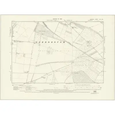 1926 Map of Norfolk LVIII.NE, 1929 Print