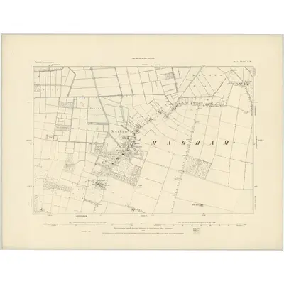 1883 Map of Norfolk LVIII.NW, 1884 Print