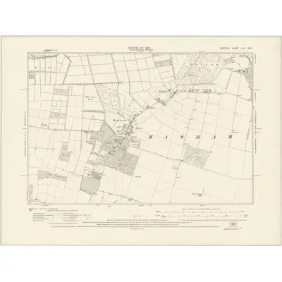 1926 Map of Norfolk LVIII.NW, 1929 Print