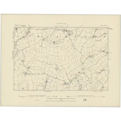 1882 Map of Norfolk LX.NE, 1884 Print