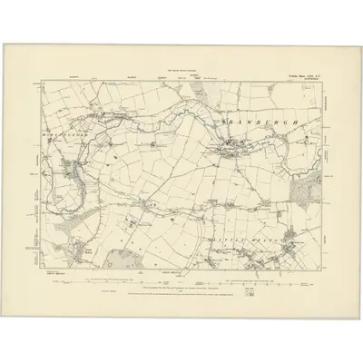 1881 Map of Norfolk LXII.SE, 1887 Print