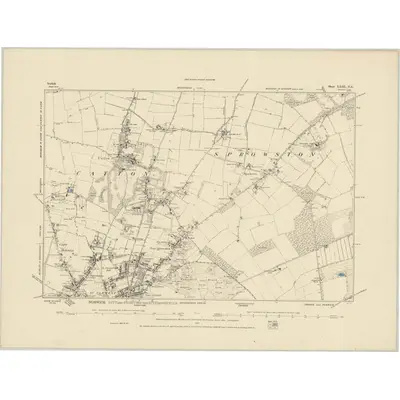 1880 Map of Norfolk LXIII.NE, 1885 Print