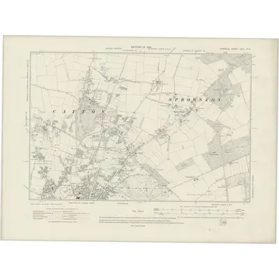 1912 Map of Norfolk LXIII.NE, 1919 Print