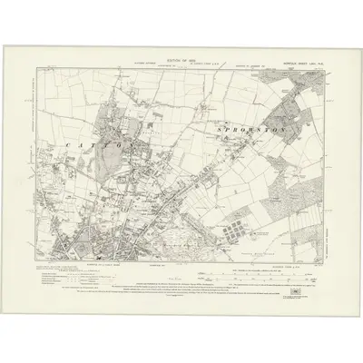 1926 Map of Norfolk LXIII.NE, 1929 Print