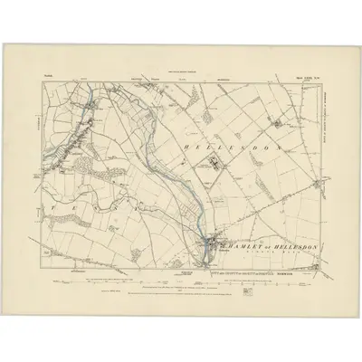 1880 Map of Norfolk LXIII.NW, 1885 Print