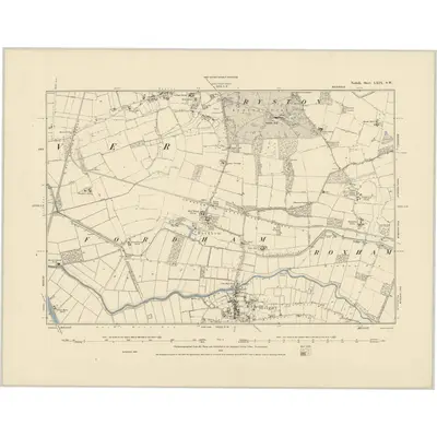1886 Map of Norfolk LXIX.SW