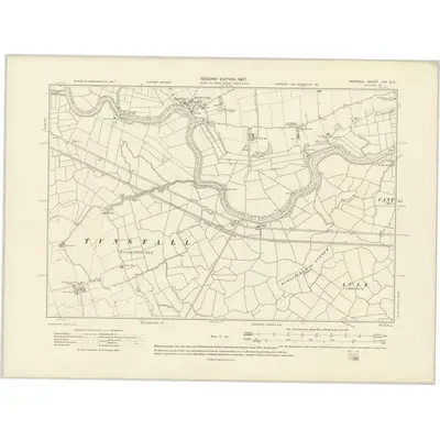 1905 Map of Norfolk LXV.SE, 1907 Print
