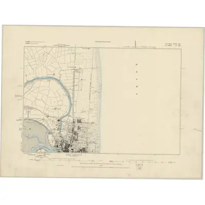 1884 Map of Norfolk LXVI.SE, 1885 Print