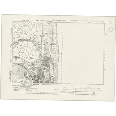 1938 Map of Norfolk LXVI.SE, 1944 Print