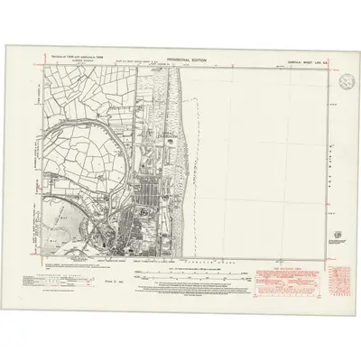 1938 Map of Norfolk LXVI.SE, 1946 Print
