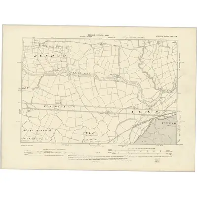 1903 Map of Norfolk LXVI.SW, 1906 Print