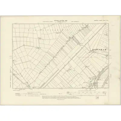 1904 Map of Norfolk LXVIII.NE, 1906 Print