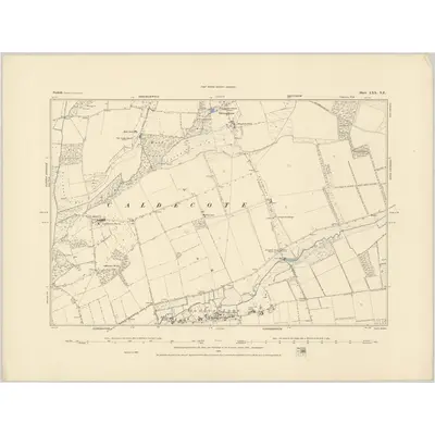 1883 Map of Norfolk LXX.NE, 1884 Print