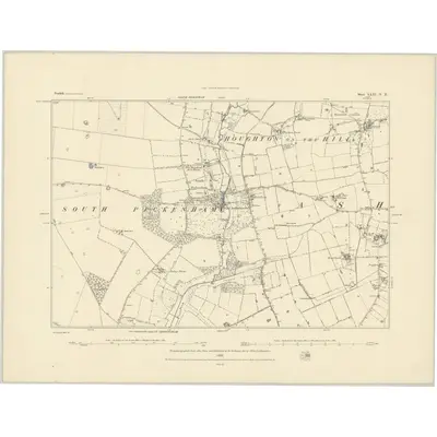 1882 Map of Norfolk LXXI.NE, 1883 Print