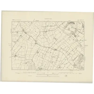 1881 Map of Norfolk LXXII.NE, 1884 Print