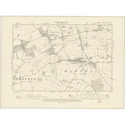 1904 Map of Norfolk LXXII.SW, 1906 Print