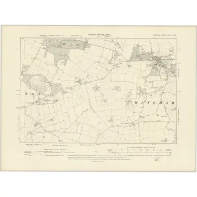 1905 Map of Norfolk LXXIII.SW, 1906 Print