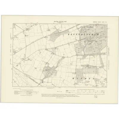 1905 Map of Norfolk LXXIV.SE, 1907 Print