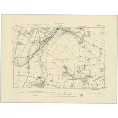1881 Map of Norfolk LXXV.NE, 1885 Print