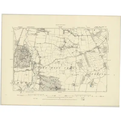 1881 Map of Norfolk LXXV.SE, 1887 Print