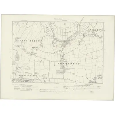 1912 Map of Norfolk LXXVI.NW, 1919 Print