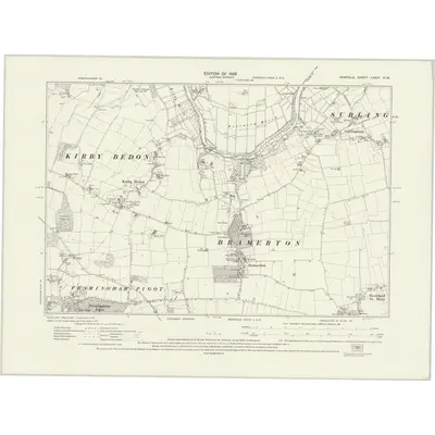 1926 Map of Norfolk LXXVI.NW, 1929 Print