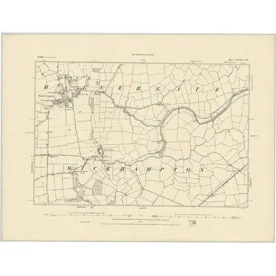 1884 Map of Norfolk LXXVII.NE, 1885 Print
