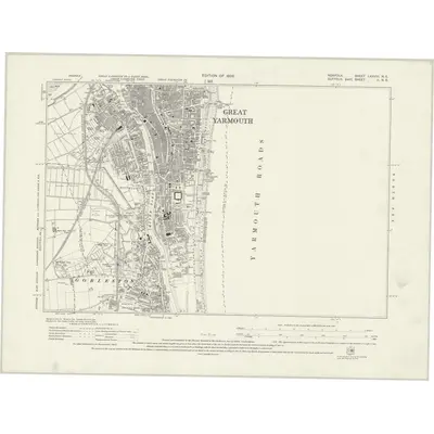 1926 Map of Norfolk LXXVIII.NE, 1928 Print