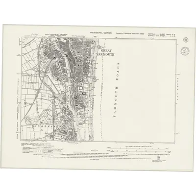 1938 Map of Norfolk LXXVIII.NE, 1944 Print