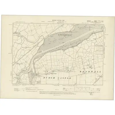 1903 Map of Norfolk LXXVIII.NW, 1907 Print