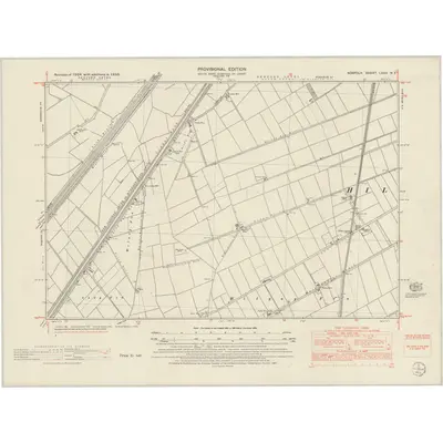 1950 Map of Norfolk LXXX.NE, 1953 Print