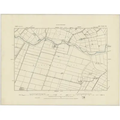 1883 Map of Norfolk LXXXI.NE, 1884 Print