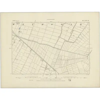 1883 Map of Norfolk LXXXI.SE, 1884 Print