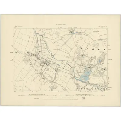 1882 Map of Norfolk LXXXII.NE, 1884 Print