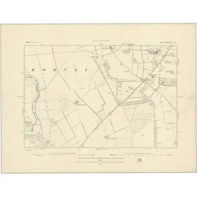 1882 Map of Norfolk LXXXIII.NE, 1883 Print