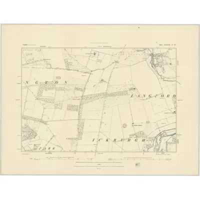 1882 Map of Norfolk LXXXIII.NW, 1883 Print