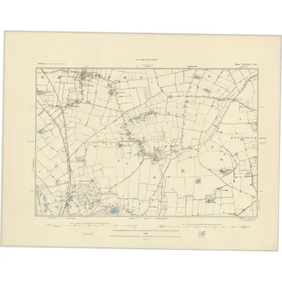1882 Map of Norfolk LXXXIV.NE, 1884 Print